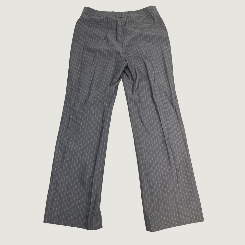 Tahari Pant Suit 8 Grey Pinstripe Arthur Levine Blazer Trousers Professional Set - Picture 9 of 14